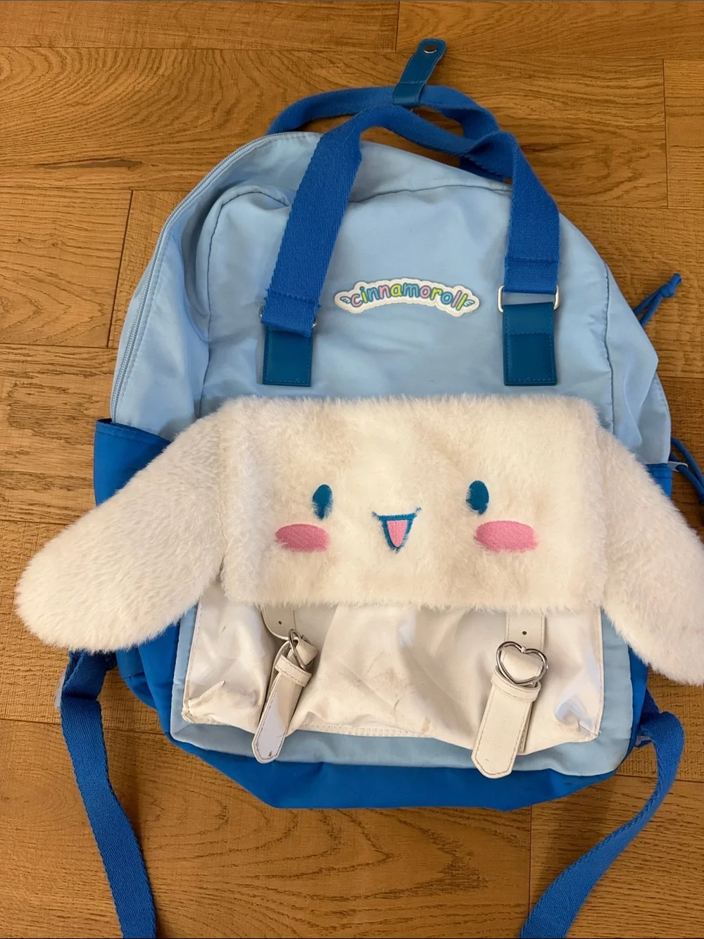 Cinnamoroll Kids Backpack with Plush Ear Flap